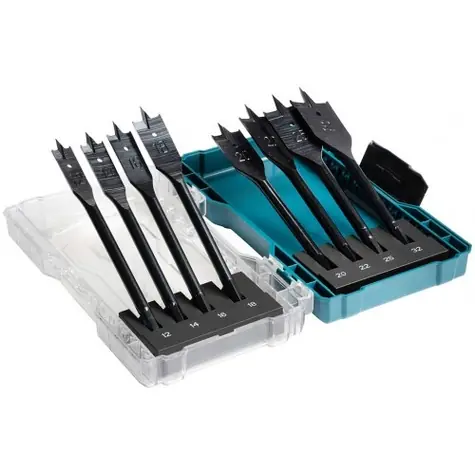 Makita E-08698 / Sada plochých vrtáků do dřeva / 12&14&16&18&20&22&25&32 mm / 8 ks