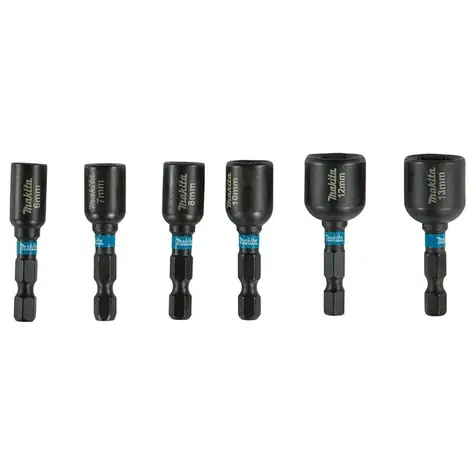 Makita E-15768 IMPACT BLACK / sada nástrčných klíčů 6 ks / v plastovém kufru