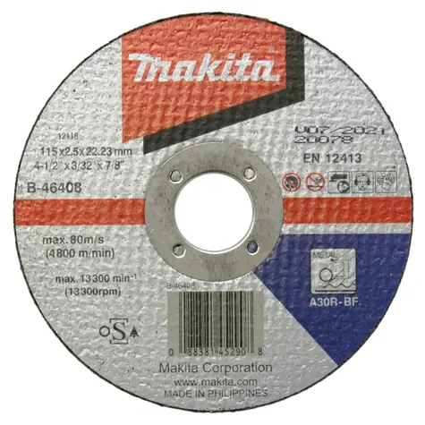 Makita B-46408 Řezný kotouč na ocel 115 x 2.5 x 22.23 mm