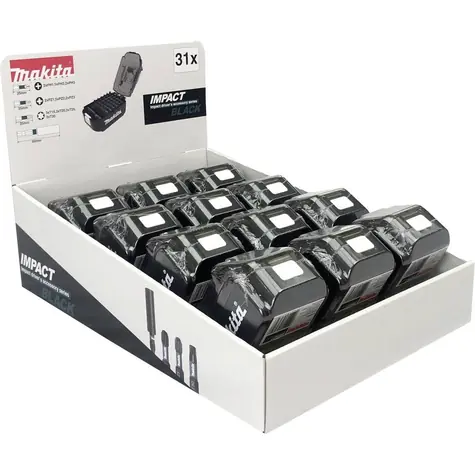 Makita E-03090 IMPACT BLACK sada torzních bitů 1/4