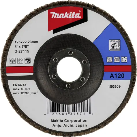 Makita D-27115 / Brusný lamelový kotouč 125 mm / zrnitost A120