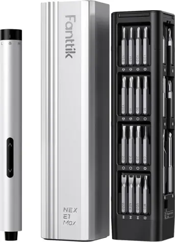 Fanttik E1 Max 3.7V electric screwdriver Sada šroubováků stříbrná