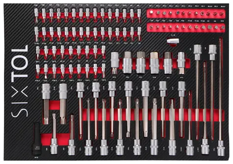 SIXTOL MECHANIC TOOL TRAY 2 - 102ks / Modul s nářadím do dílenského vozíku 