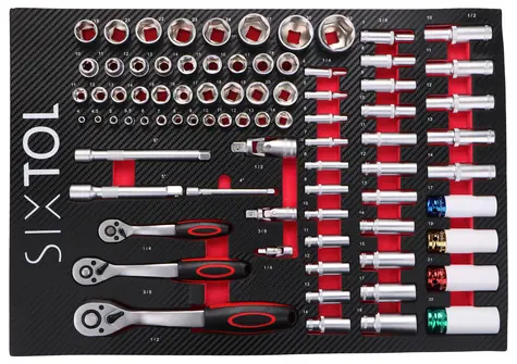 SIXTOL MECHANIC TOOL TRAY 6 - 80ks / Modul s nářadím do dílenského vozíku 