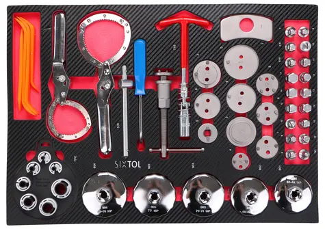SIXTOL MECHANIC TOOL TRAY 10 - 52ks / Modul s nářadím do dílenského vozíku 