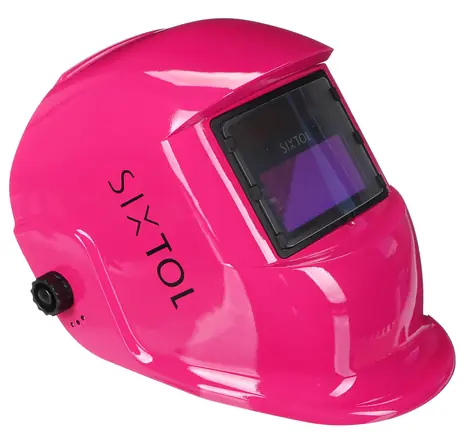 SIXTOL WELDING MASK 4 růžová / Svářecí kukla samostmívací 