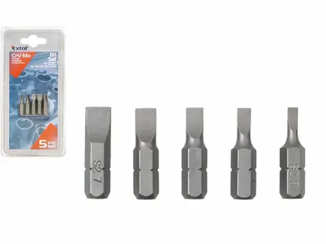 EXTOL-PREMIUM Hroty ploché sada 5ks / CrMoV 