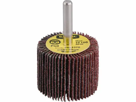 EXTOL-PREMIUM Lamelový kotouč brusný na stopce pr.40x30x6mm / P120