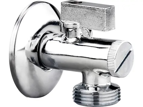 BALLETTO Ventil rohový s filtrem a kovovou pákou / pračkový / 1/2