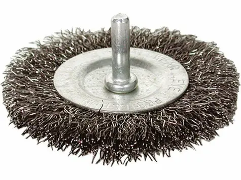 EXTOL-CRAFT Kartáč okružní O 100mm / vlnitý drát S 0.3mm / stopka 6mm 