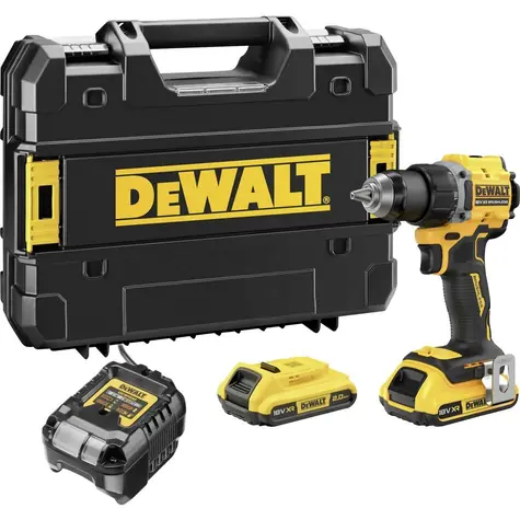 DeWalt DCD794D2T-QW / Aku Bezuhlíkový vrtací šroubovák / 2x 18 V XR 2.0Ah 