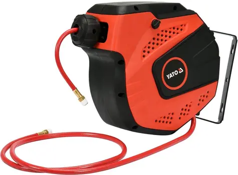 YATO YT-24243 / Naviják se vzduchovou hadicí PVC 6.5mm / 14m