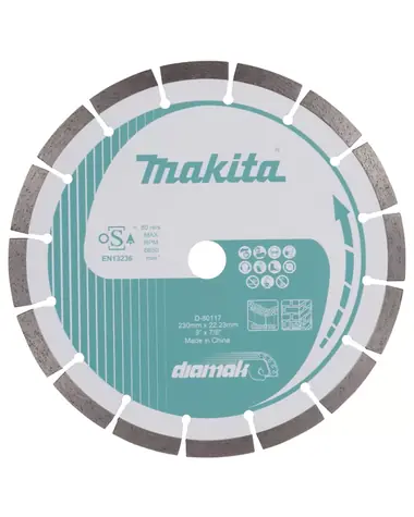 Makita D-80117 Diamantový segmentový řezný kotouč DIAMAK 230x22.23mm 