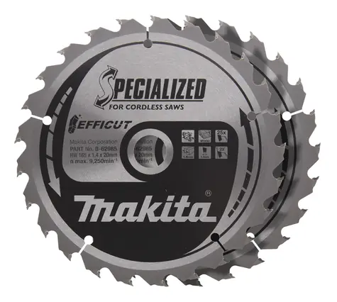 Makita B-62985-2 EFFICUT (2ks) / pilový kotouč na dřevo / průměr 165 x 20mm / počet zubů 25