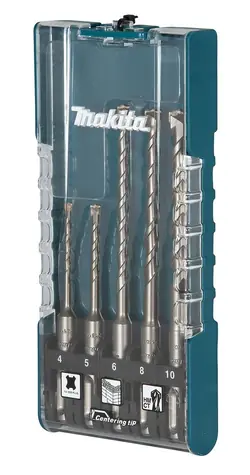 Makita E-15718 Sada 5ks vrtáků SDS-Plus do betonu / 4/5/6/8/10mm