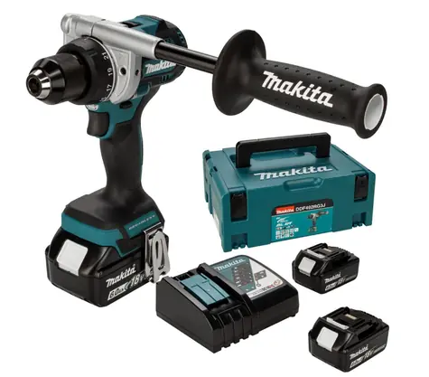 Makita DDF492RG3J / Aku vrtačka/šroubovák / 18V / 2100 ot-min / 3x Aku BL1860B