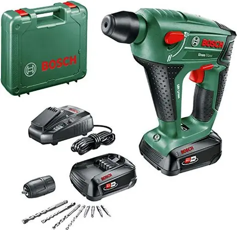 BOSCH Uneo Maxx 18 Li / Aku Vrtací kladivo / 18V / 900 ot-min / 5000 úderů-min / 0.6J / SDS / 2x 2.5 Ah