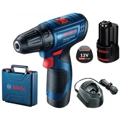 BOSCH GSR 120-LI / Aku vrtací šroubovák / 12V / 1500 ot-min / 2x aku 2.0 Ah