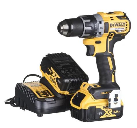 DeWalt DCD791P2 / Aku Kompaktní vrtačka šroubovák s bezuhlíkovým motorem / 18V XR Li-Ion / 2x 5.0Ah