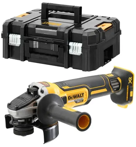 DeWalt DCG405NT / Aku bezuhlíková bruska / 125mm / 18V XR / bez baterie / kufr 
