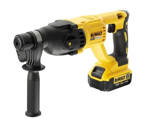 DeWalt DCH133M1 / Aku bezuhlíkové kombinované kladivo SDS Plus / 18V XR / 4.0 Ah