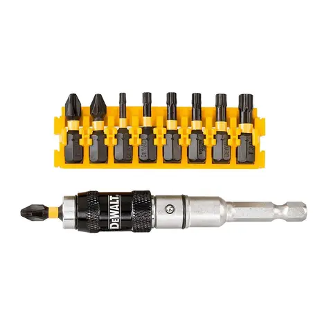 DeWalt DT70578T-QZ / 10 dílný set bitů Torsion s úhlovým nástavcem