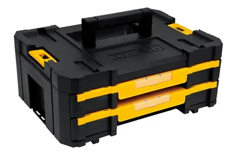 DeWalt DWST1-70706 / Kufr TSTAK IV s mělkými zásuvkami & nastavitelné přihrádky