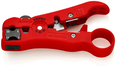 Knipex 166006SB Odizolovací nástroj na koaxiální a datové kabely