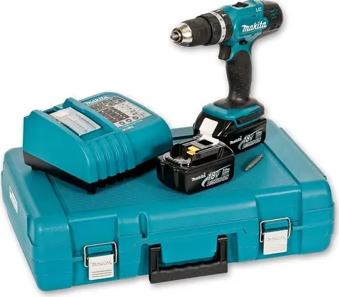 Makita DHP453RFE / Aku příklepový vrtací šroubák / Li-ion / 18V / 2x 3.0Ah 