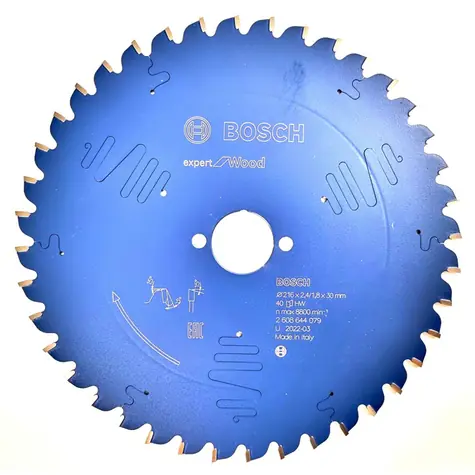 BOSCH Expert for Wood 216 / Pilový kotouč pro řezání dřeva / Průměr: 216mm / Otvor: 30mm / Zuby: 40
