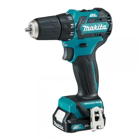 Makita DF332DSAE / Aku Bezuhlíkový šroubovák / 10.8V / Li-ion / 10mm sklíčidlo / 2x2.0Ah / 1500 ot-min / 35Nm