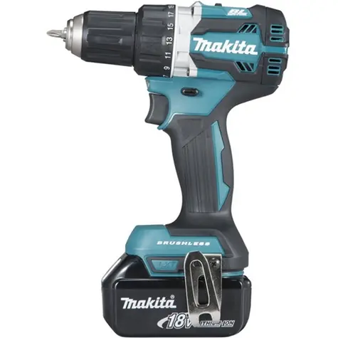 Makita DHP484RFJ / Aku Bezuhlíkový příklepový šroubovák / 18V / Li-ion / 2x3.0Ah / 2000 ot-min / 30.000 příklepů-min