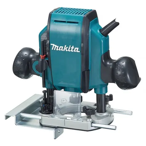 Makita RP0900J / Vrchní frézka / 900W / Výška zdvihu 0-35mm / 27.000 ot-min / Upínání hřídele 6-8 mm