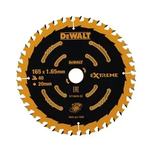 DeWalt DT10640-QZ / Pilový kotouč / Průměr 165x40 mm / Počet zubů 40