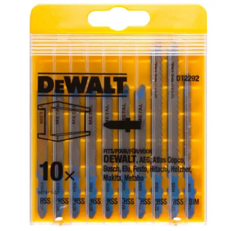 DeWalt DT2292-QZ / Sada pilových plátků na kov / DT2172 | DT2160 | DT2161 | DT2163 | DT2054 BiM / 10 ks