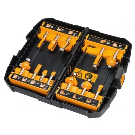 DeWalt DT90016-QZ / Sada stopkových fréz / 12ks