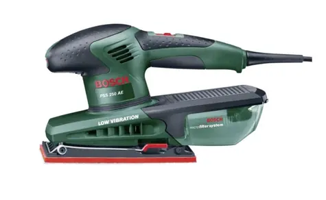 BOSCH PSS 250 AE / oscilační bruska / 250W / brusná plocha 92x182 mm / max. otáčky 24000-min 