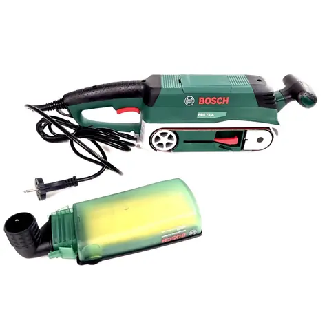 BOSCH PBS 75 A / pásová bruska / 710W / brusná plocha 76x165 mm / rychlost 350 m-min
