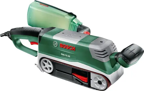 BOSCH PBS 75 AE / pásová bruska / 750W / brusná plocha 76x165 mm / rychlost 350 m-min