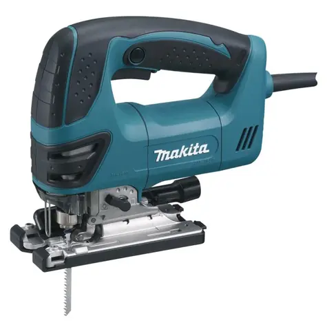 Makita 4350FCTJ / Přímočará pila s regulací a předkyvem / Zdvih 26 mm / 720 W / až 2.800 zdvihů min-1 / LED osvětlení