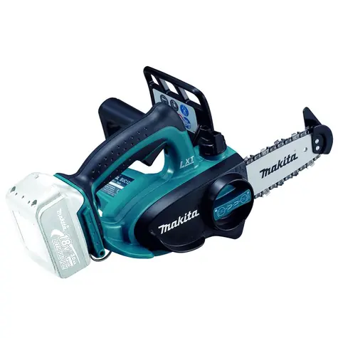 Makita DUC122Z / Aku Řetězová pila / 18V / Li-ion / Délka lišty 11.5 cm / Rozteč řetězu 6.35 mm / Drážka 1.3mm / bez Aku