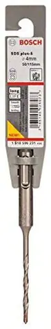 BOSCH 1618596231 / Vrták do kladiv SDS plus-5 / Rozměry 4 x 50 x 115 mm