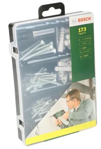 BOSCH 2607019511 / Sada upevňovacího příslušenství (173 ks)