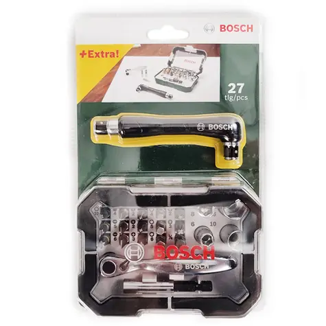 BOSCH 2607017393 / Sada bitů s ráčnou (27 ks)