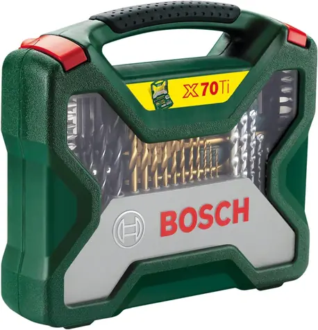 BOSCH 2607019329 / Sada příslušenství / Vrtáky / Bity / Nástrčné klíče / 70 ks