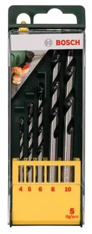 BOSCH 2607019444 / Sada vrtáků do zdiva / HM / 4-10 mm / 5 ks