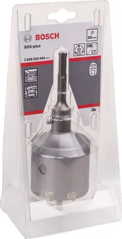 BOSCH 2608550064 / Sada dutých vrtacích korunek SDS-Plus / Průměr 68 mm / Pracovní délka 72 mm / 3 ks
