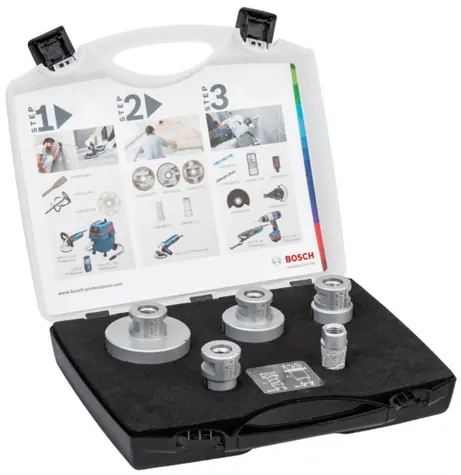 BOSCH 2608576669 / Sada diamantových děrovek / Pracovní délka 33 mm / Průměr 20 - 68 mm / 5 ks
