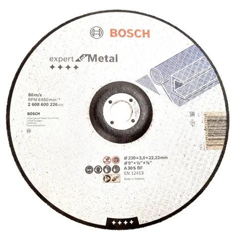 BOSCH 2608600226 / Řezací kotouč na kov / Průměr 230 x 22.23 mm / Šířka řezu 3 mm