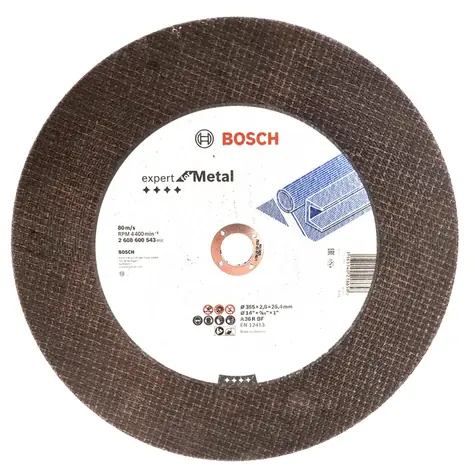 BOSCH 2608600543 / Řezací kotouč na kov / Průměr 355 x 25.40 mm / Šířka řezu 2.8 mm